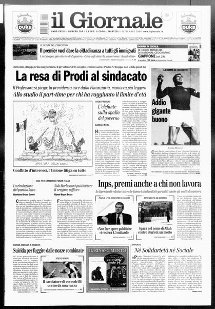 Il giornale : quotidiano del mattino